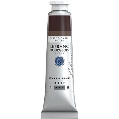 Afbeelding van Lefranc Bourgeois 405134 Extra fijne olieverf met hoogwaardige kunstenaarspigmenten, lichtecht, verouderingsbestendig 40ml Tube, Burnt Umber