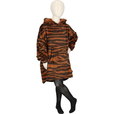 Afbeelding van Apollo Oversized Beren Hoodie Kids Bruin One Size jongens deken Meisjes