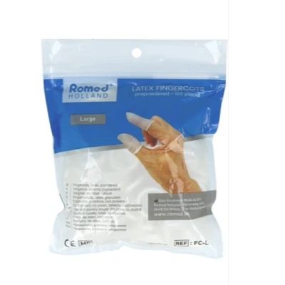 Afbeelding van Romed Vingercondooms Latex L 100st