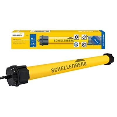Afbeelding van Schellenberg 20640 Rolluikmotor Maxi Standard 20 Nm, Geel