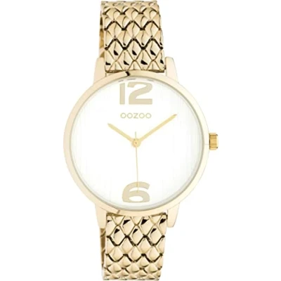 Afbeelding van OOZOO Timpieces goudkleurige horloge met roestvrijstalen armband C11022