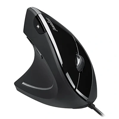 Afbeelding van Perixx PERIMICE 513L Linkshandige bedrade verticale muis met 6 knoppen en 2 instelbare DPI, zwart, 11516