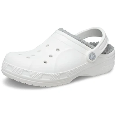 Afbeelding van Crocs Unisex&#039;s Ralen gevoerde klomp, Wit Licht Grijs, 46/47 EU