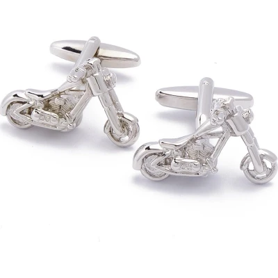 Afbeelding van Manchetknopen Motorfiets Chopper Zilver