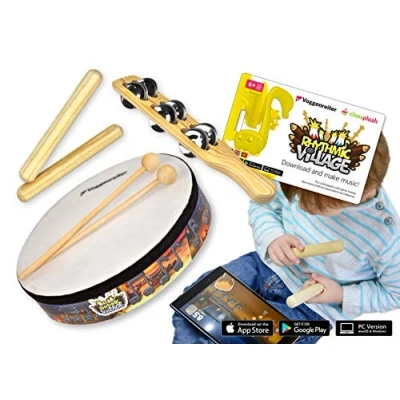 Afbeelding van Voggenreiter Rhythmic Village App met percussie set