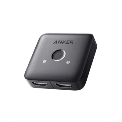Afbeelding van Anker HDMI schakelaar, 4K bij 60 Hz, schakelaar in twee richtingen, 2 1 uit met gladde afwerking, ondersteunt o.a. HDR, 3D, Dolby, geschikt voor laptops, pc’s, Xbox serie, PS5/PS4, projectoren