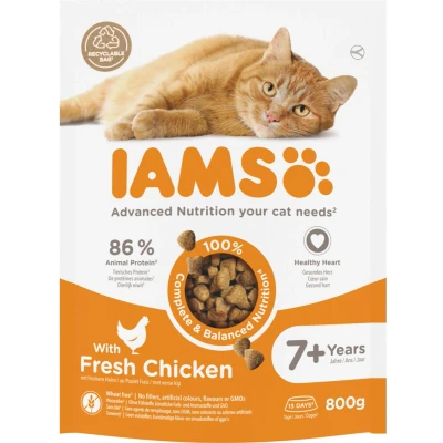 Afbeelding van 5x Iams Kat Senior Kip 800 gr