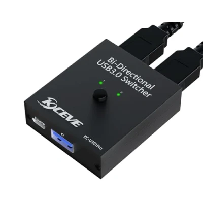 Afbeelding van YOUTINGHDAV USB 3.0 Switch 2 PC, bidirectionele in 1 uit (1 out), computers delen muis, toetsenbord, printer, U schijf, apparaat