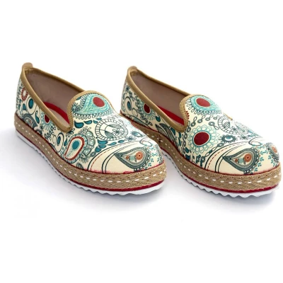 Afbeelding van GOBY Patroon Ballerinas Sandalen Hoge kwaliteit Handmade Meisjesprint Maat 39
