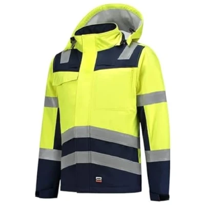 Afbeelding van Tricorp 403011 Softshell Multinorm Bicolor Fluo Geel/Inkt