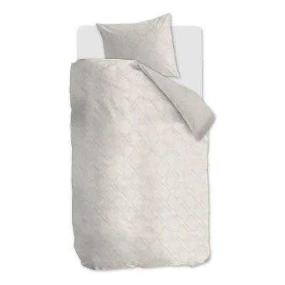 Afbeelding van At Home by BeddingHouse Effect dekbedovertrek Eenpersoons 140x200/220 Wit