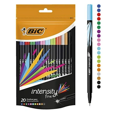 Afbeelding van BIC 20 intensiteitsfineliners, gesorteerd (20 stuks)