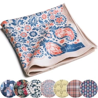 Afbeelding van Johans® XXL Microvezeldoek, opticienkwaliteit, 30 x cm, voor het reinigen van bril, smartphone, tablet, camera, brillenpoetsdoek, displaydoek (Bandana)