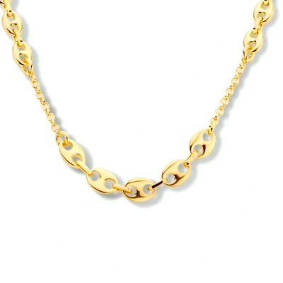Afbeelding van zilver verguld (geel) collier 5,8 mm 40 + 4 cm 1 micron 2102039 horloge Goudkleur 44