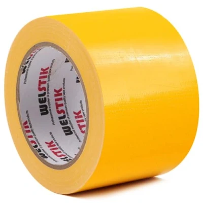 Afbeelding van WELSTIK Professionele Grade Duct Tape, Waterdichte Doek Stof,Gekleurde Gaffer Tape voor reparaties, DIY, Ambachten, Indoor Outdoor Gebruik,75mm X 41M, 7,5 Mil Dik, Geel