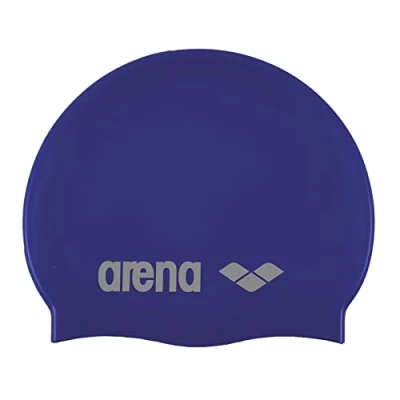 Afbeelding van ARENA Uniseks badmuts voor volwassenen, klassiek silicone, hemelsblauw wit (77), eenheidsmaat EU