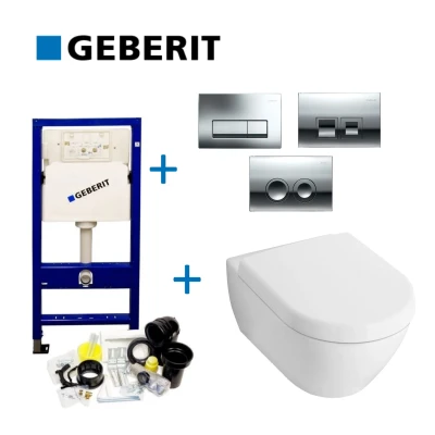 Afbeelding van Geberit up100 set20 Subway 2.0 met Delta drukplaten