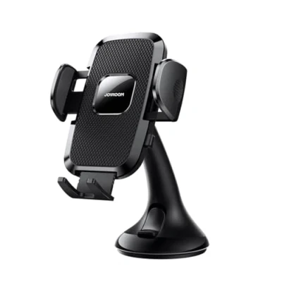 Afbeelding van Joyroom Mechanische Autohouder Universeel Voor Telefoon Op Dashboard En Raam Zwart