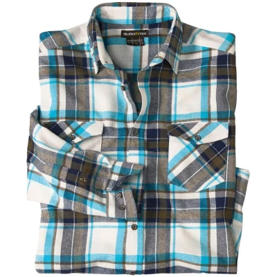 Afbeelding van Atlas for Men Geruite flanellen overhemd Heren Verkrijgbaar in grote maten 5XL