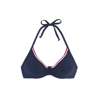 Afbeelding van s.Oliver Bikinitop marine / rood wit