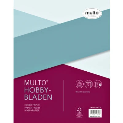Afbeelding van Interieur Multo hobbypapier A4 23R 20vel