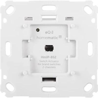 Afbeelding van Homematic IP Smart Home 156757A0 Schakelactor voor merkschakelaar 2 slimme schakelaars, lampen, energiebesparing