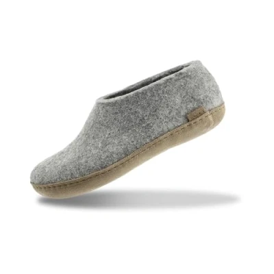 Afbeelding van Glerups Schoen met leren zool Grijs 41