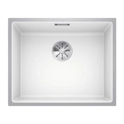 Afbeelding van Blanco Subline 500 IF SteelFrame enkele spoelbak in wit 524110