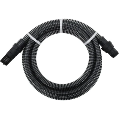 Afbeelding van vidaXL Zuigslang met PVC koppelingen 1,1&quot;;&quot;; 4 m zwart