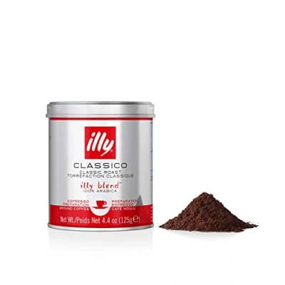 Afbeelding van illy Gemalen koffie voor espresso INTENSO, intensief roosteren 125 g blik (1 stuks)