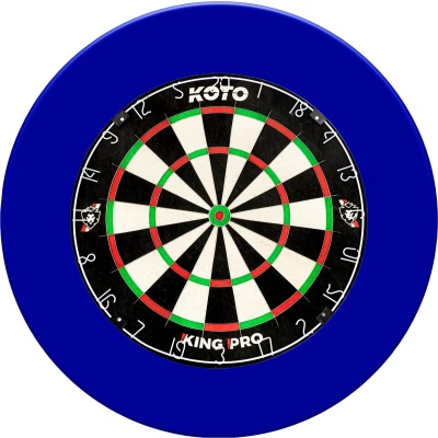 Afbeelding van KOTO King Pro + Blauw Dartboard Surround, Hoogwaardige dartrand voor alle dartborden, Dart Surround om je darts en muren te beschermen, Eenvoudig bevestigen.