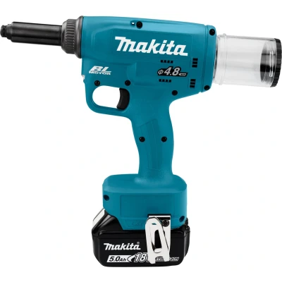Afbeelding van Makita DRV150RTJ 18 V Blindklinknageltang 2,4 t/m 5 mm 5,0 ah accu (2 st), snellader, in mbox