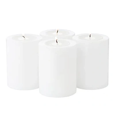 Afbeelding van EDZARD Theelichthouder Theelichtkaars permanente kaars Cornelius, set van 4, ø 6 cm, hoogte 8 voor standaard theelichtjes en transparant hogere theelichtjes, hittebestendig tot 90