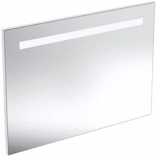 Afbeelding van Ideal standard strada ii spiegel met verlichting horizontaal 100x70cm condensvrij aluminium look t3343bh