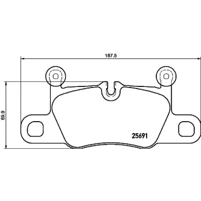 Afbeelding van Brembo Remblokset P 65 031