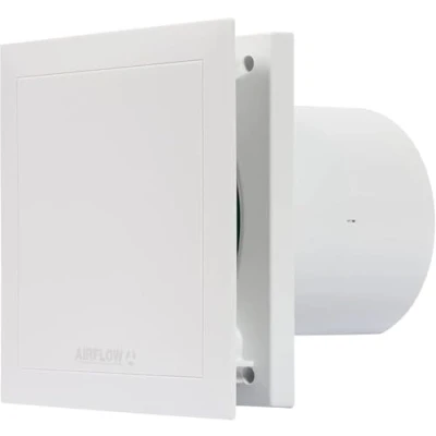 Afbeelding van Airflow QT100T 9041260 uitlaatventilator, met timer, geluidsarm, 2 snelheden, 100 mm