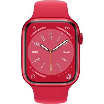Afbeelding van Refurbished Apple Watch Series 8 GPS + Cellular Red / 45mm Lichte gebruikssporen