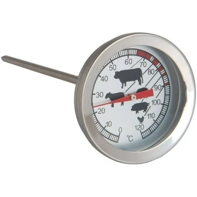 Afbeelding van RVS vleesthermometer analog 12 cm Vleesthermometers