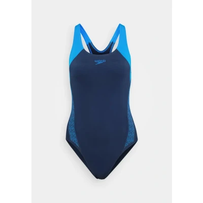 Afbeelding van Speedo Hyperboom Splice Laneback Badpak, Dames, Maat: 38, Lagoon blue