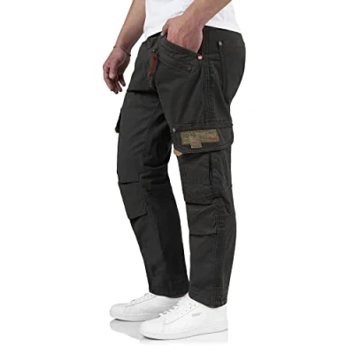 Afbeelding van TimeZone RogerTZ Roger Cargobroek voor heren, casual modern, Blue Graphite., 31W / 30L