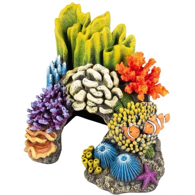 Afbeelding van Aqua Della ornament koraalgrot hoek L 22x16x25cm meerkleurig
