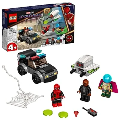 Afbeelding van LEGO Marvel Spiderman vs. Mysterio Droneaanval 76184