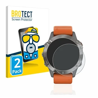 Afbeelding van BROTECT Screenprotector voor Garmin Fenix 6 / Pro Solar Folie Beschermfolie matte (2 Stuks)