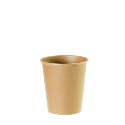 Afbeelding van 1000x Coffee to go koffiebeker Nature Kraft 73mm 177ml 6.5oz bruin