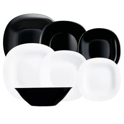 Afbeelding van Luminarc Carine N&amp;b Opal Serviesset, 19 delig, voor 6 personen