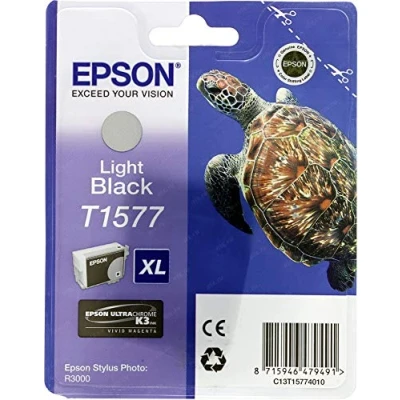 Afbeelding van Epson T1577 Inktcartridge / Licht Zwart