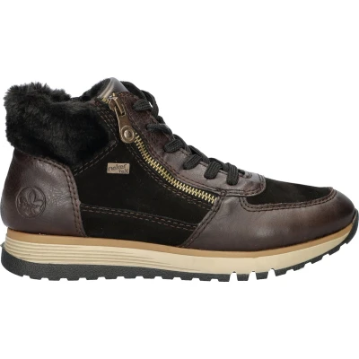 Afbeelding van Rieker Veterboots Dames Bruin