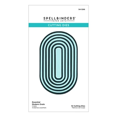 Afbeelding van Spellbinders Essentiële moderne ovalen geëtste matrijzen uit The Sealed for Summer Collection, Metal, ONE