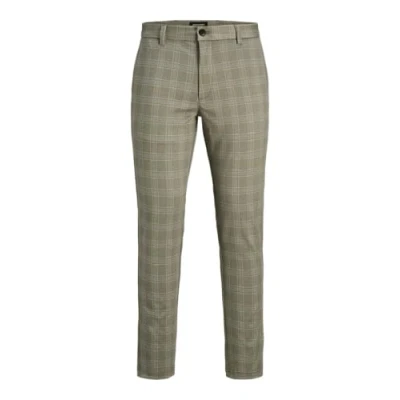 Afbeelding van Jack &amp; Jones Broek Jpstmarco Cooper Structure Chino Mi 12249310 Abbey Stone/check Mannen Maat W34 X L32