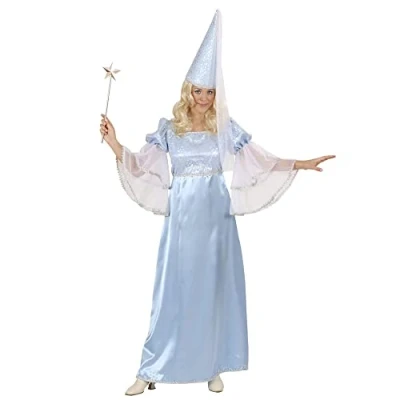 Afbeelding van Widmann Elfen Feeen &amp; Fantasy Kostuum Prinses Fee, Lichtblauw Vrouw Blauw Large Carnavalskleding Verkleedkleding